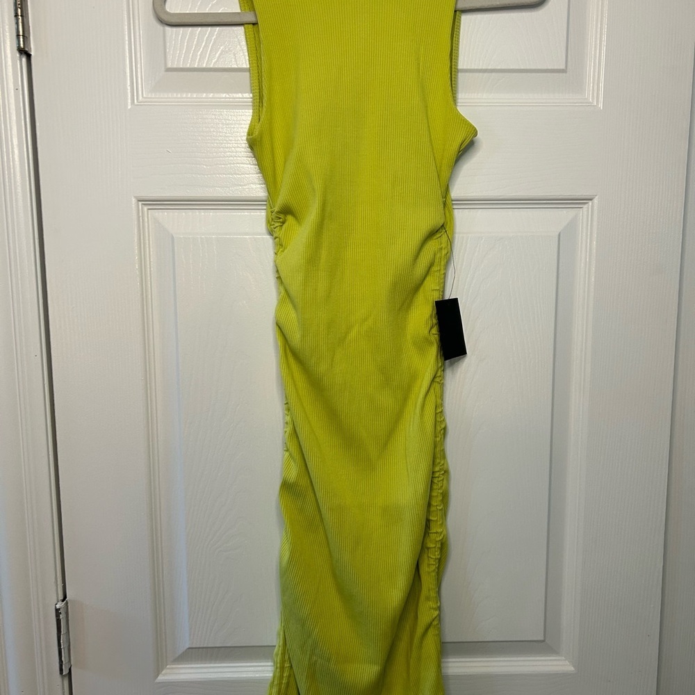 Lulu's Vibrant Lime Green Dress - Picture 9 of 9
